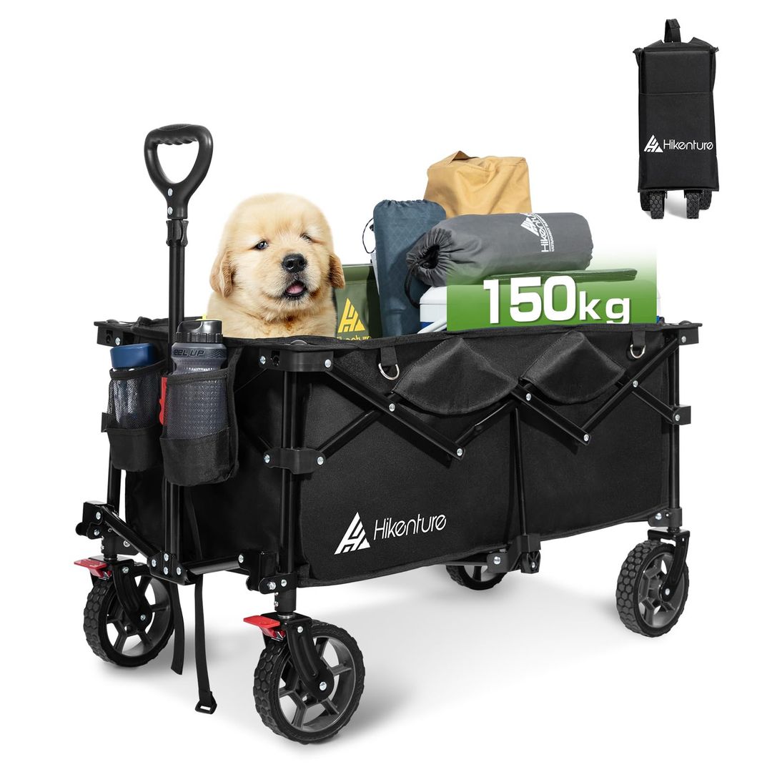 Bollerwagen Faltwagen 150kg Strand Camping zusammenklappbar gruen –  HIKENTURE – widim.de