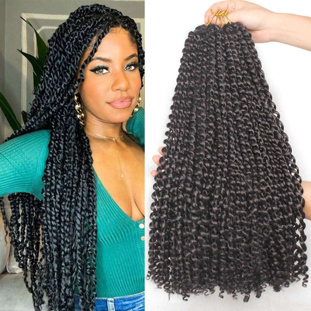 Passion Twists Water Wave – Crochet Hair, 45 cm, 6er-Pack, 27#, Damen