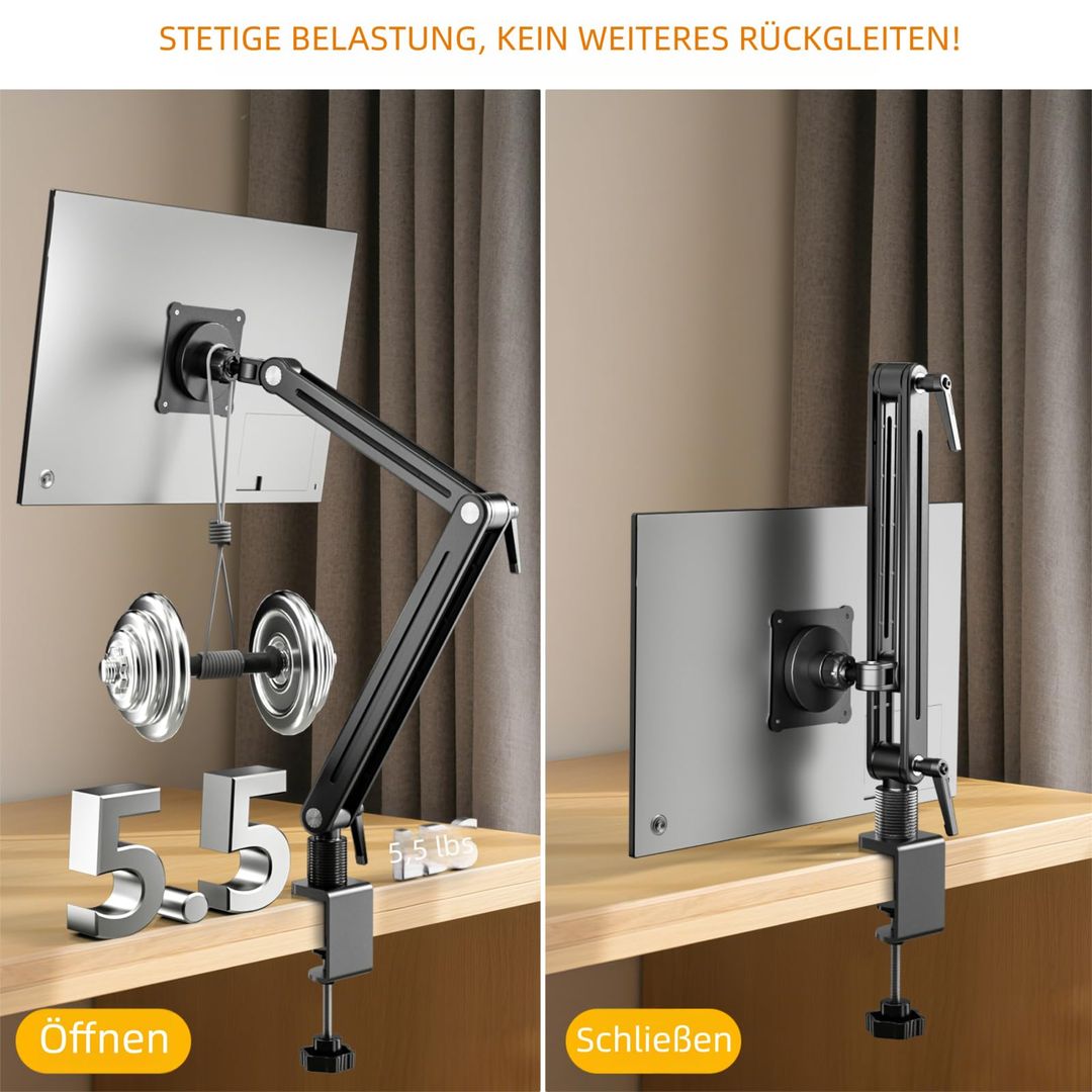 Tablet- und Monitorhalter, 360 Grad drehbar, magnetisch, VESA 75 mm