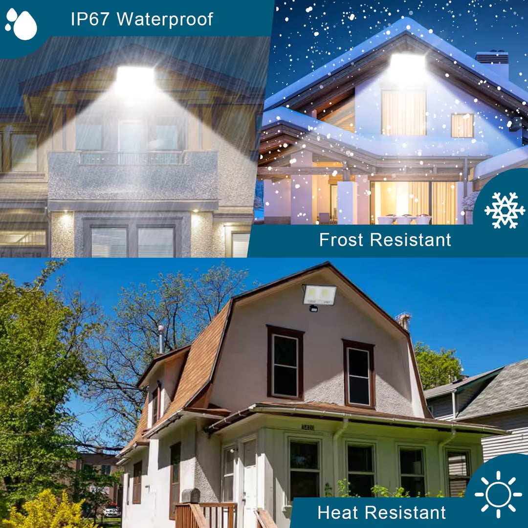 TASINUO 100 W LED-Außenstrahler mit Bewegungsmelder