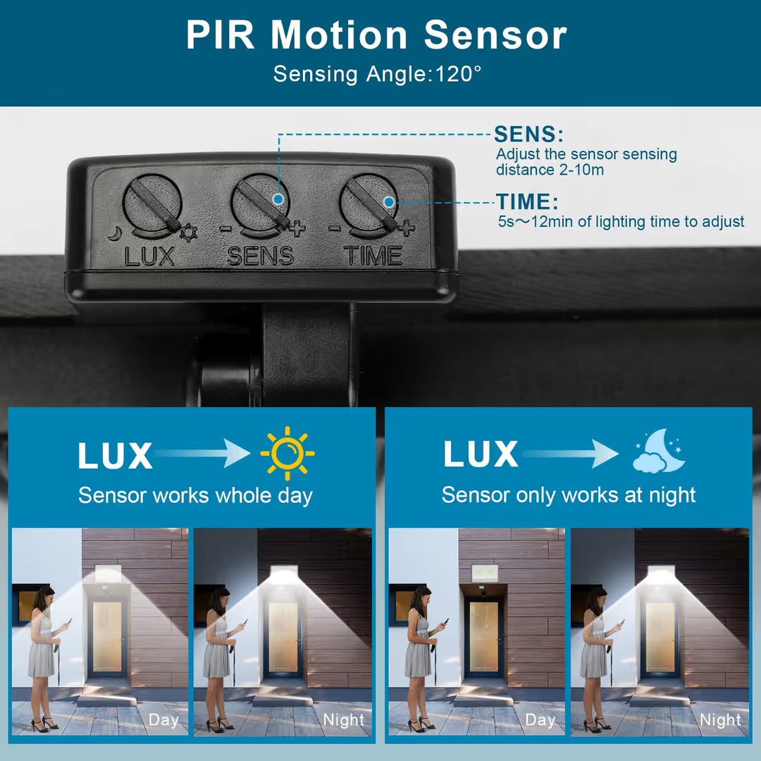 TASINUO 100 W LED-Außenstrahler mit Bewegungsmelder