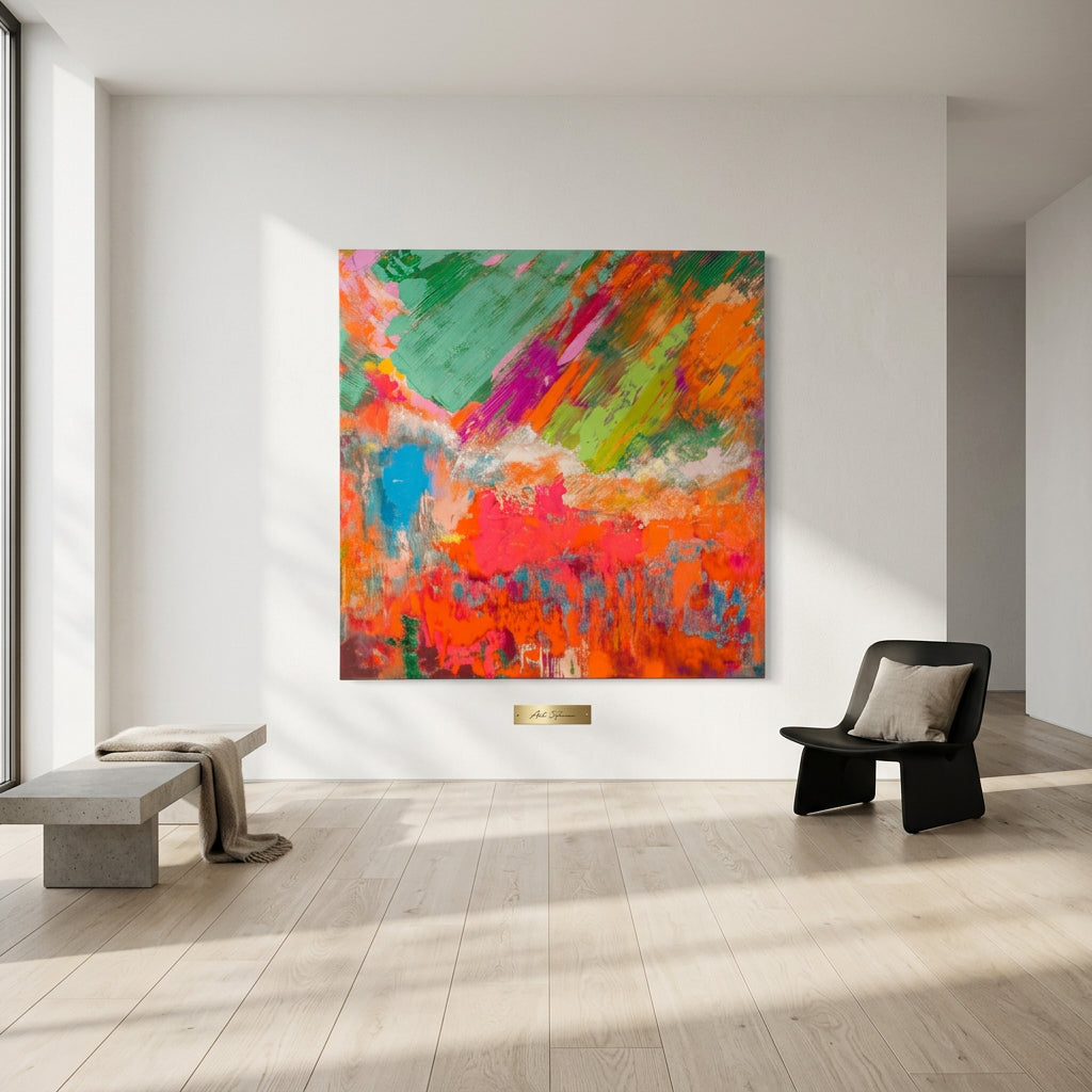 Großes quadratisches Bild, 150 x 150 cm