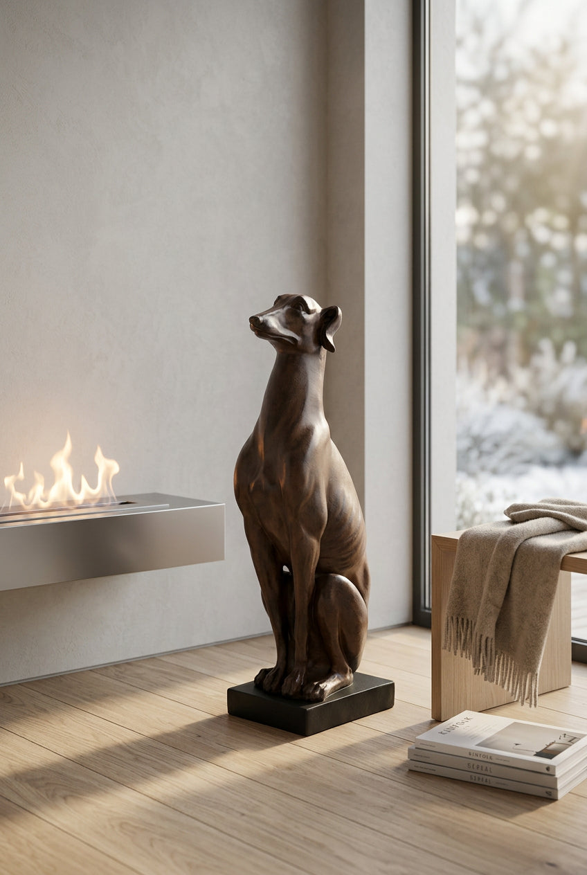 Dekofigur Hund, 18 x 14 x 57 cm