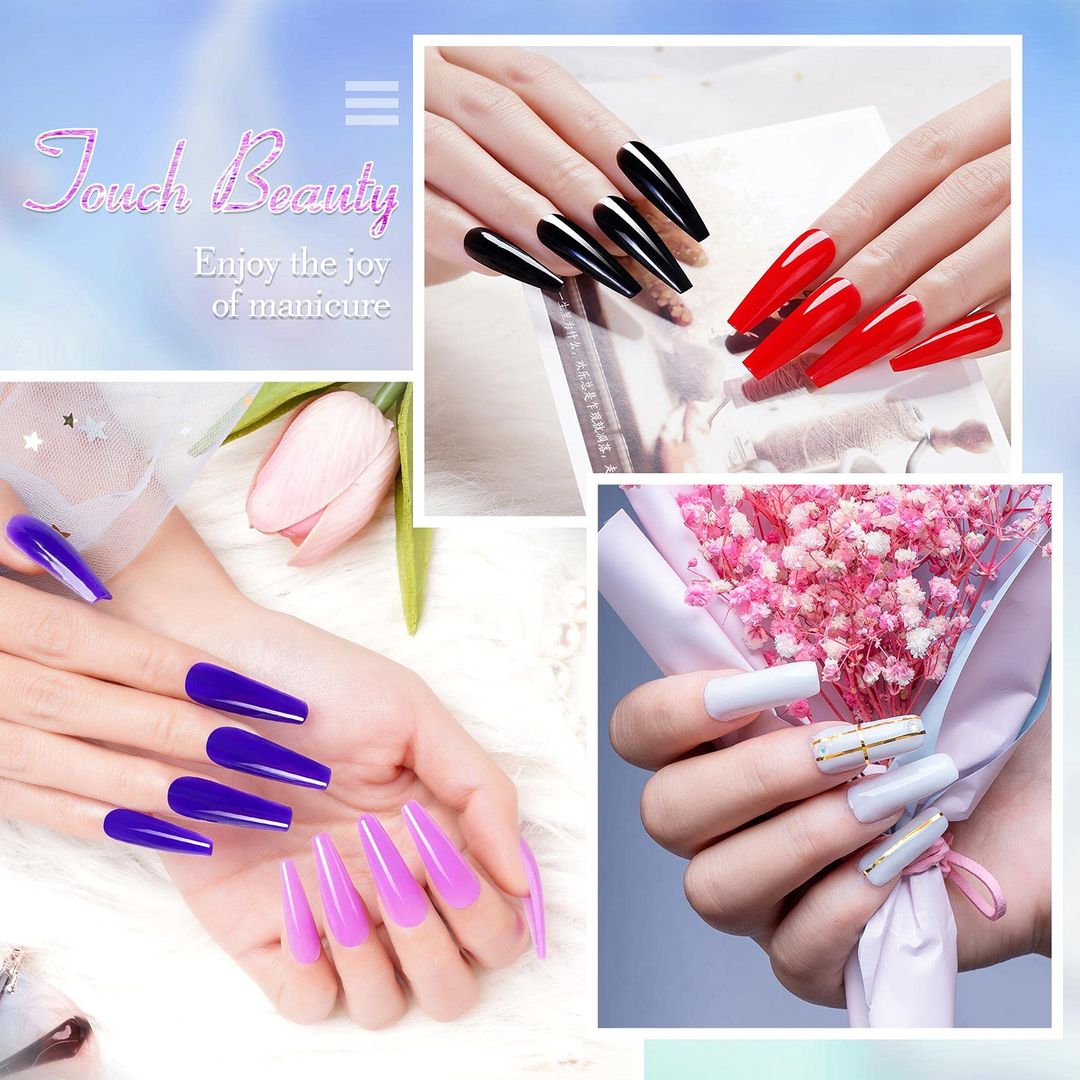 10-Farben Poly-Gel-Set mit UV-Lampe