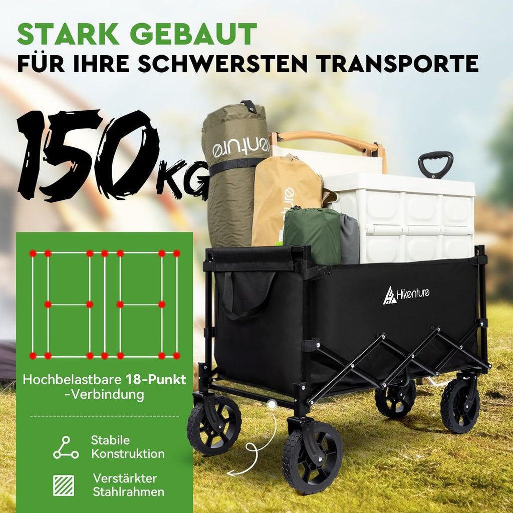 Falttrolley Bollerwagen Faltbar – 140L, 150kg