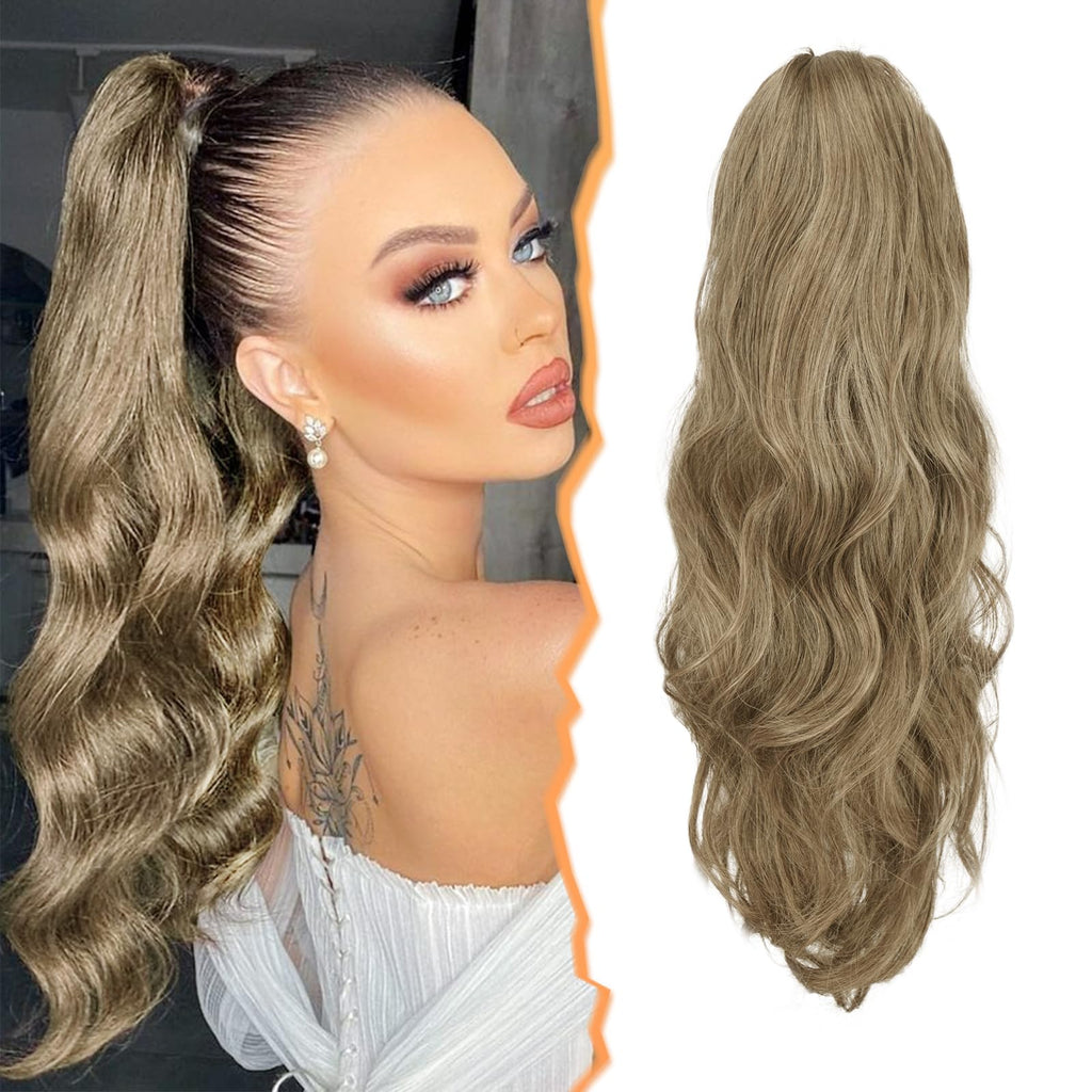 50 cm wellige Locken Pferdeschwanz Haarverlängerung