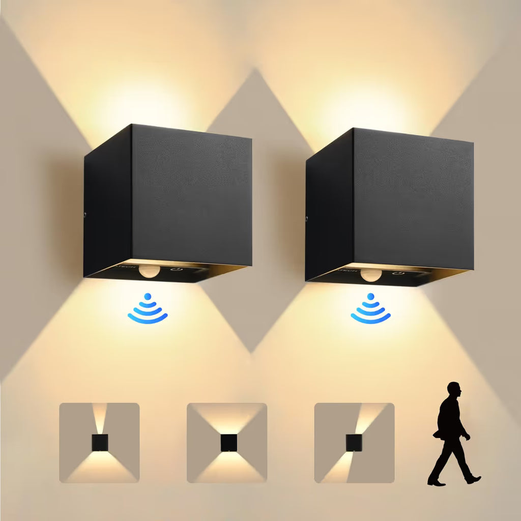 KYOTECH Комплект от 2 LED стенни лампи за открито