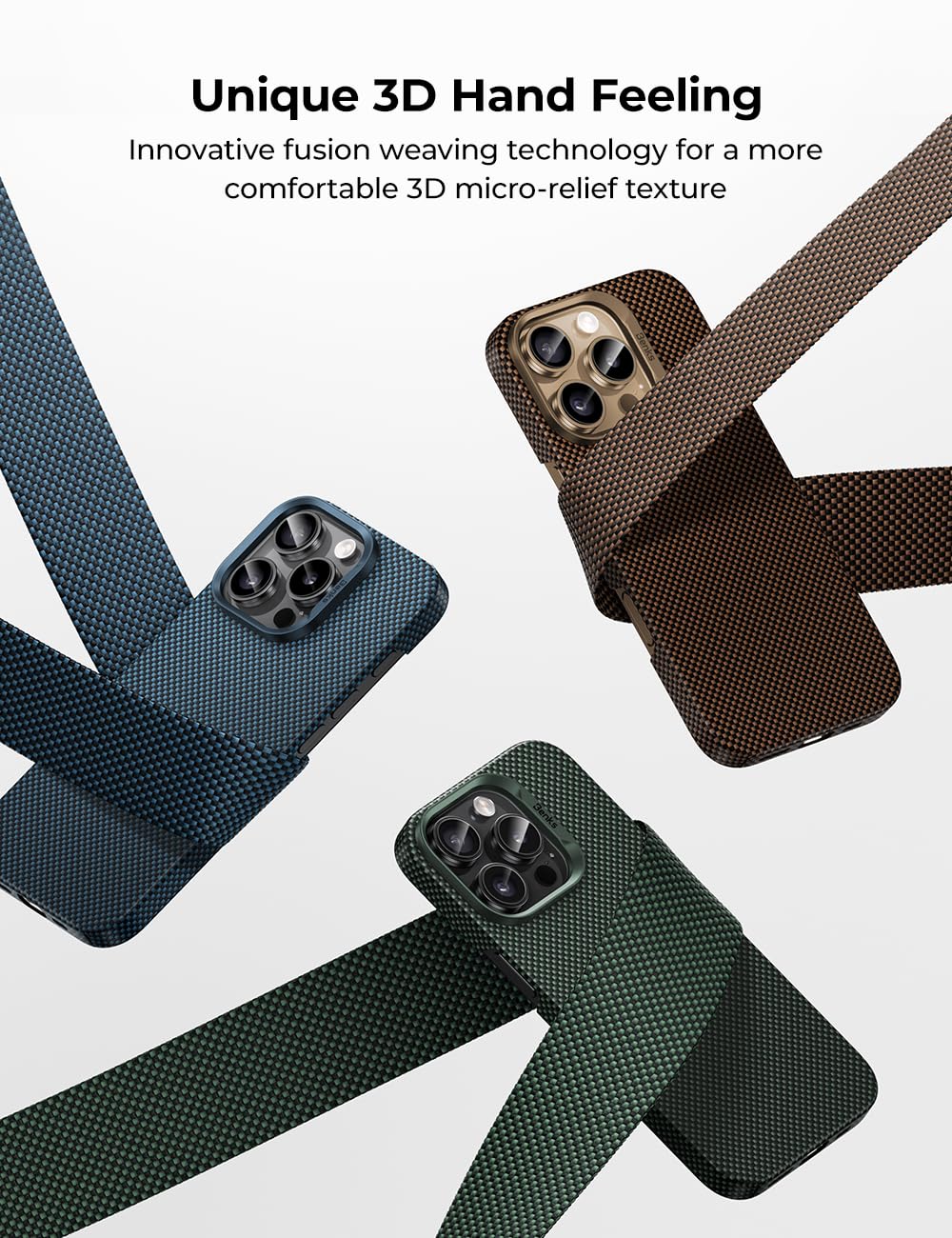 BENKS ArmorTint C3S Hülle – iPhone 16 Pro Max, Aramidfaser, MagSafe, Goldener Morgen