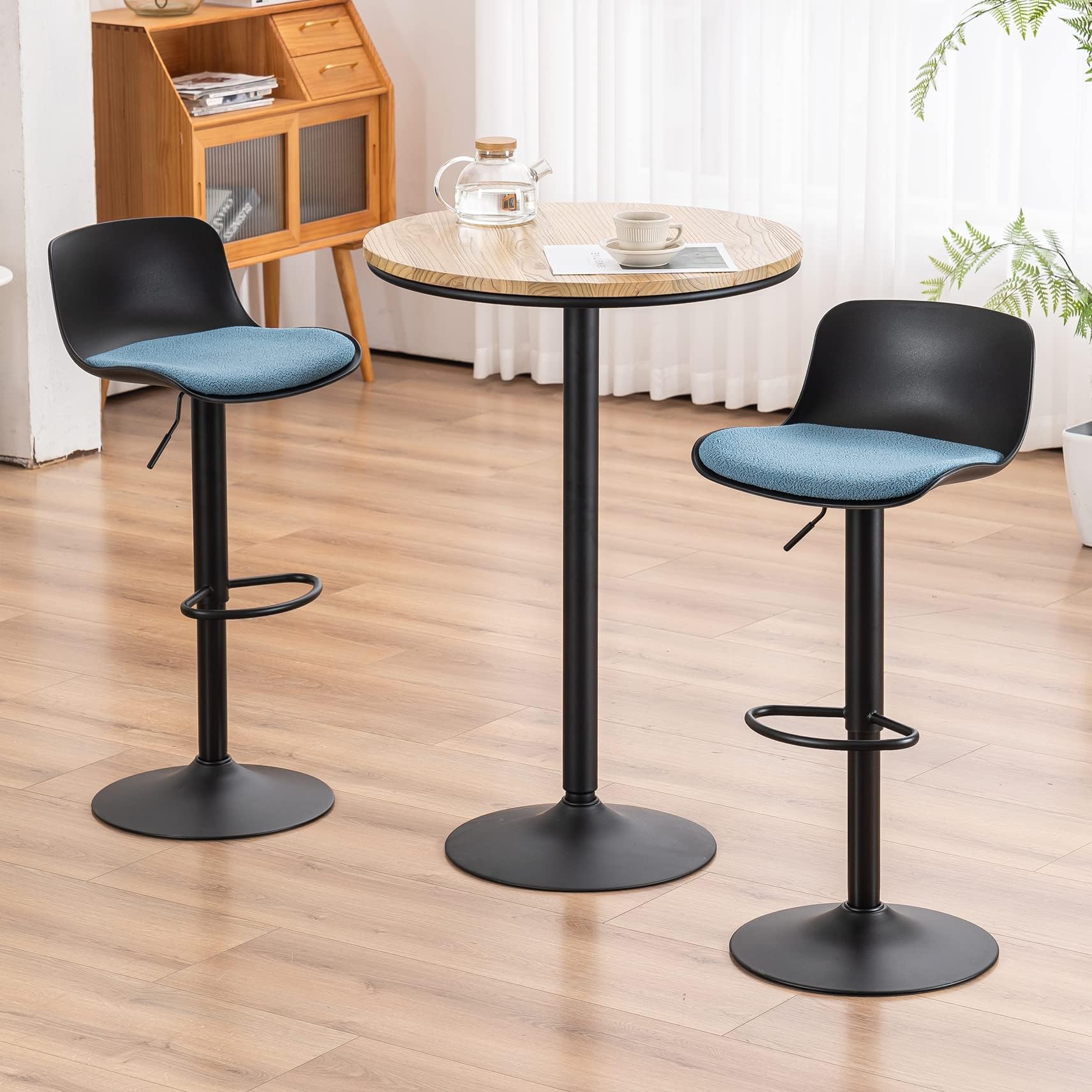 YOUNIKE Barhocker-Set, 2er-Set, Grau