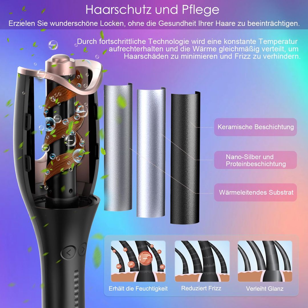 Automatischer Lockenstab für das Haarstyling