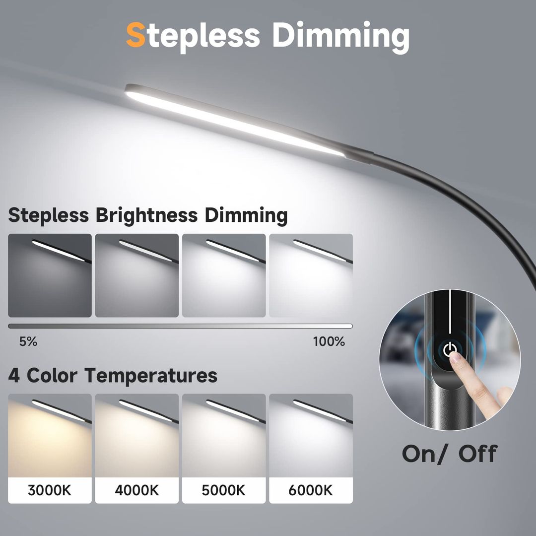 LED Schreibtischlampe stufenlos dimmbar