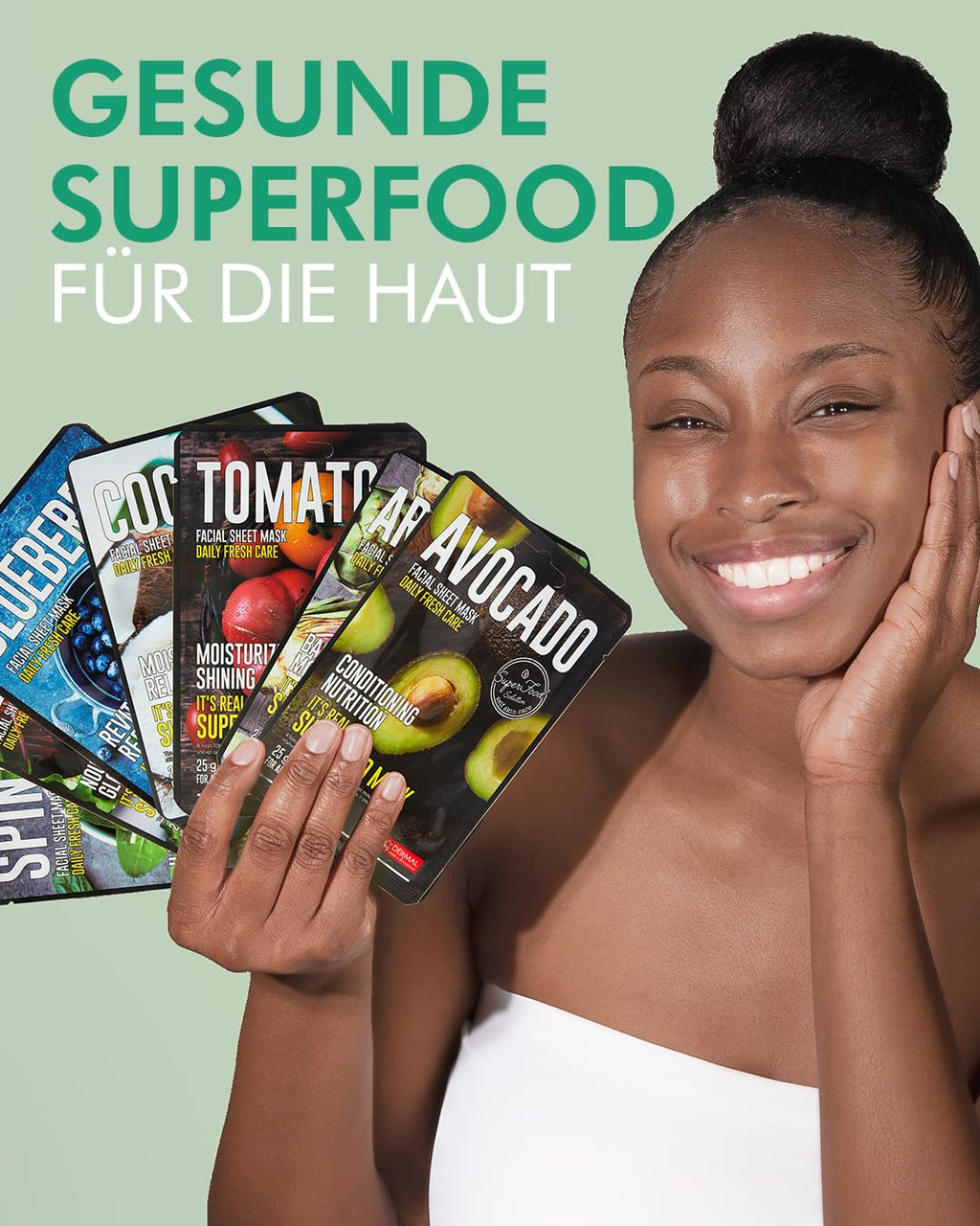 Gesichtsmasken Hautpflege – 12er-Pack