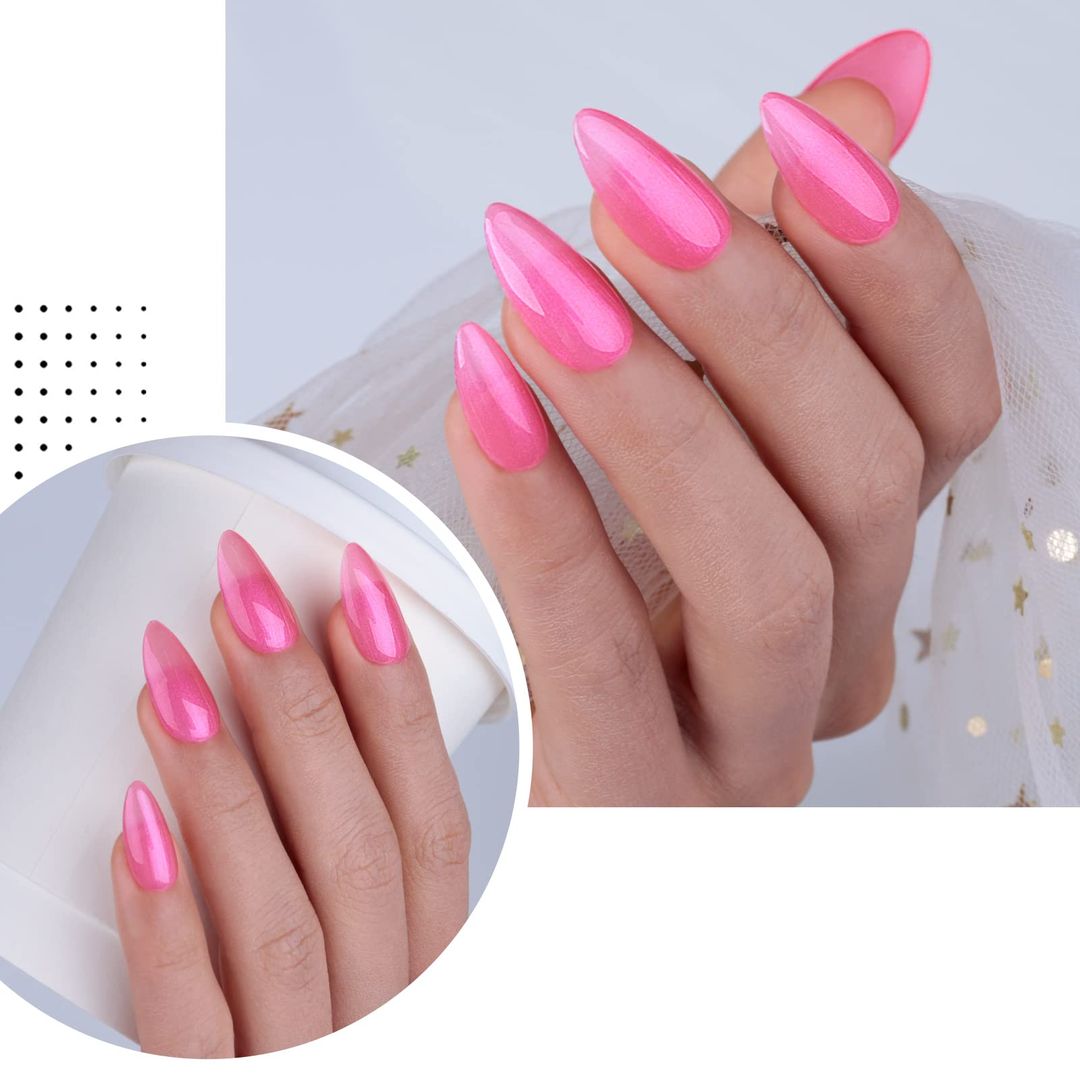 Glitzer-Gel-Nagellack – 15 ml -  Glitter Pearl Pink