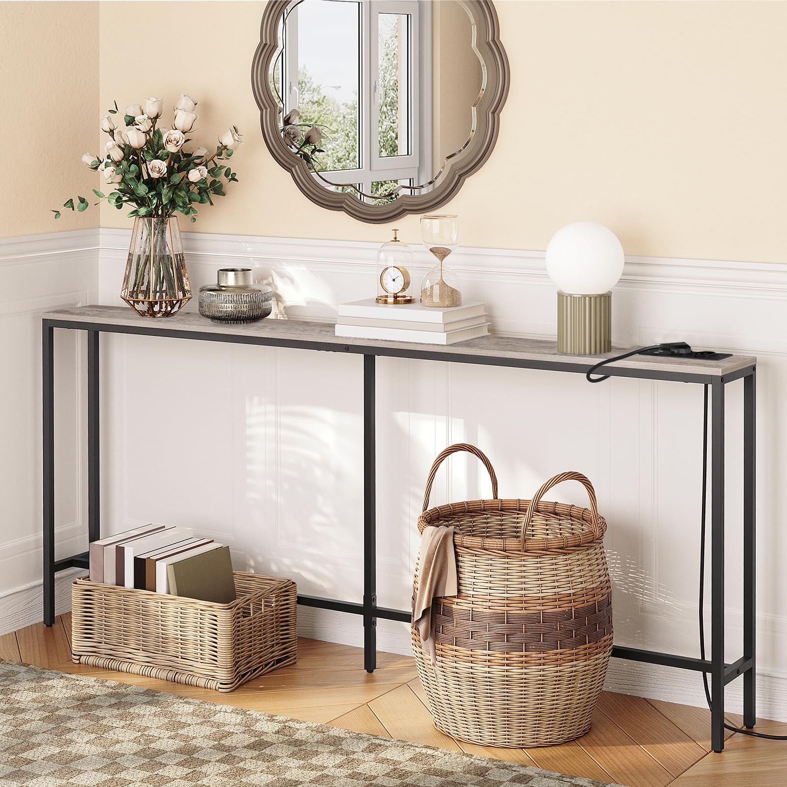 MAHANCRIS Konsolentisch mit Ladestation