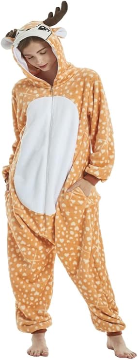 Karneval, Halloween Kostüme und gemütliche Abende, geflecktes Reh