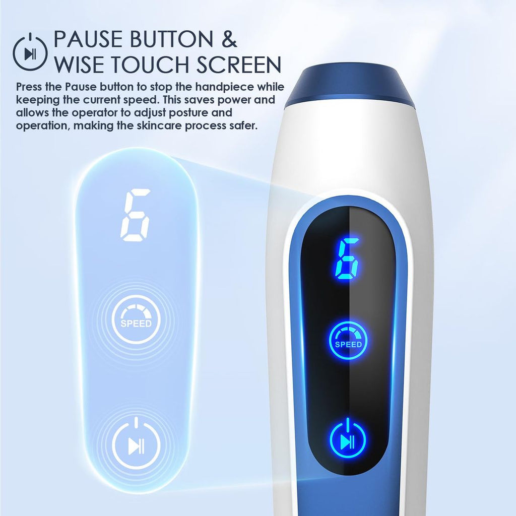 Microneedling-Gerät Kabellos – Touchscreen, 0–2,5 mm Verstellbar, Profi-Mikronadelstift