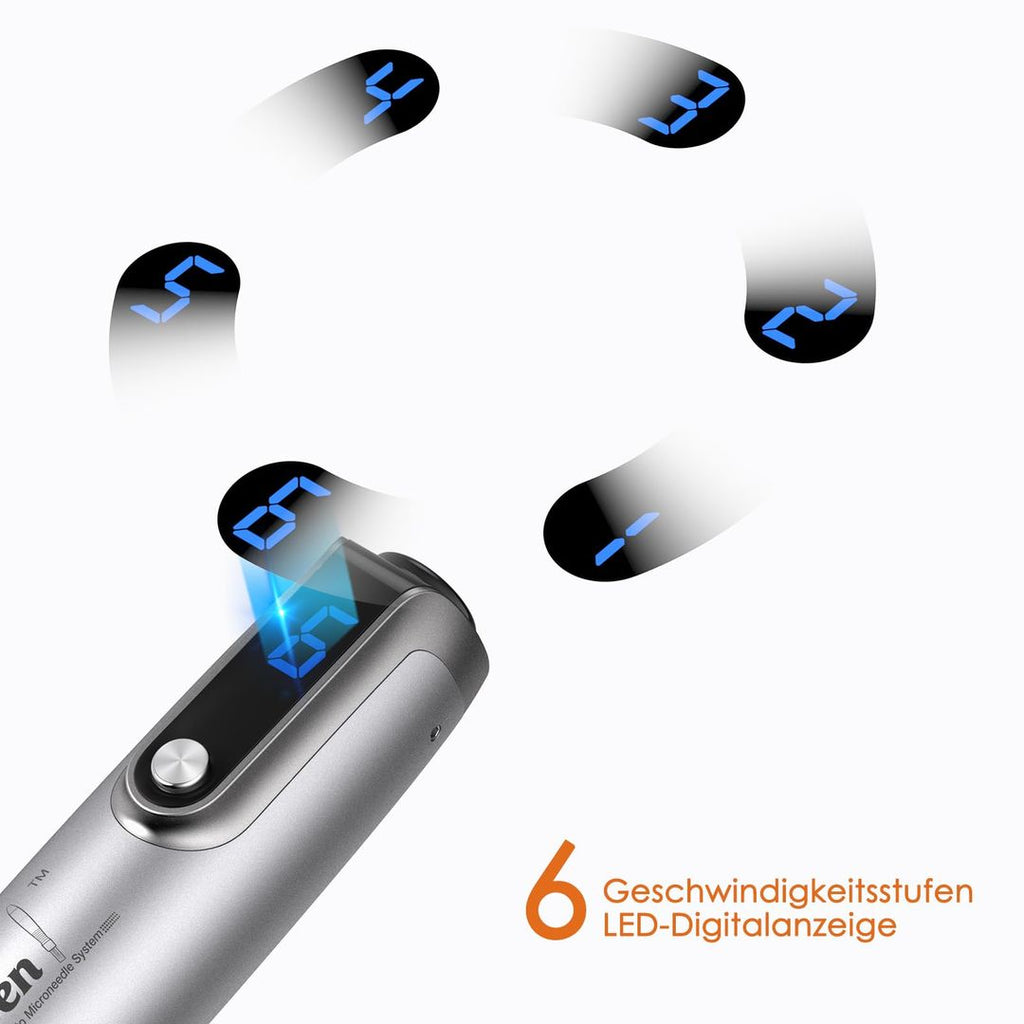 Dr. Pen Ultima M8S Mikronadelstift kabellos mit 7 Patronen – Einstellbare Nadeltiefe