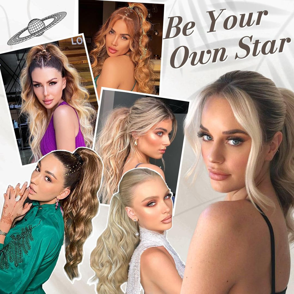 50cm Lange Synthetik-Haarteil