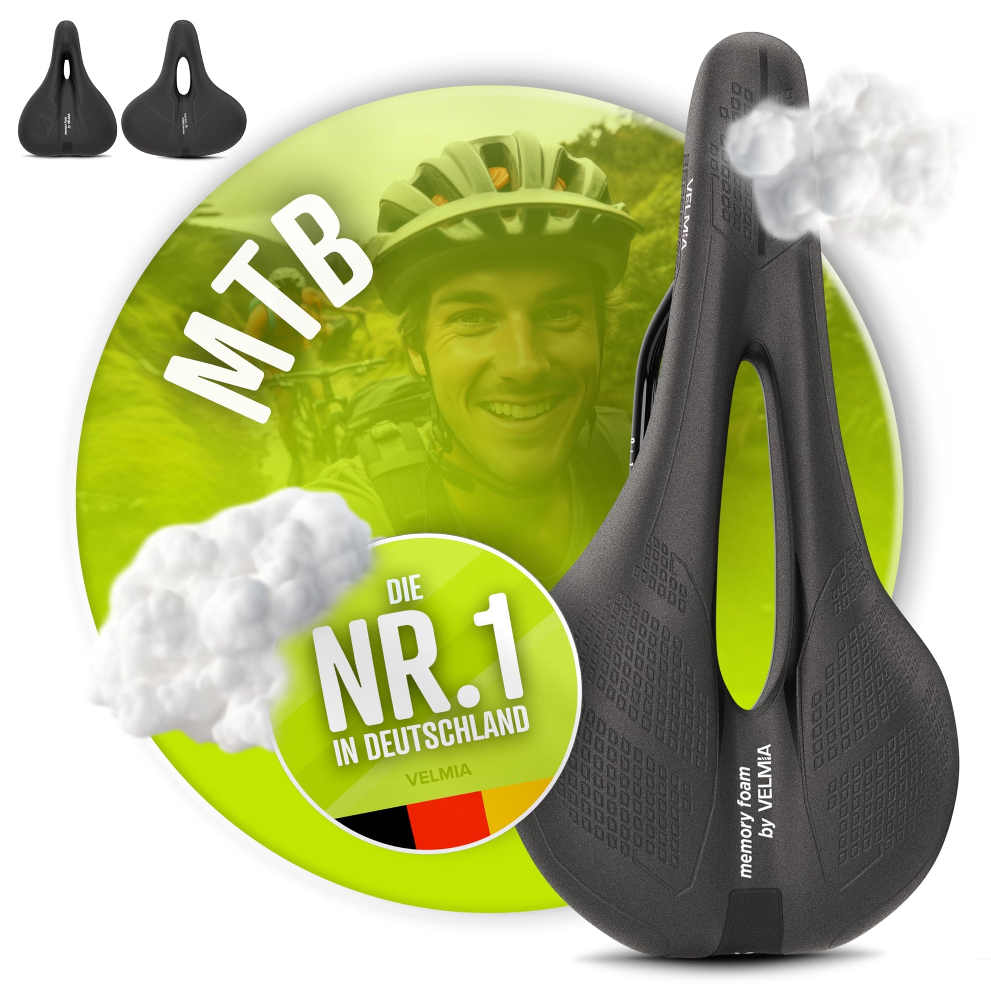 Velmia Fahrradsattel [MTB]