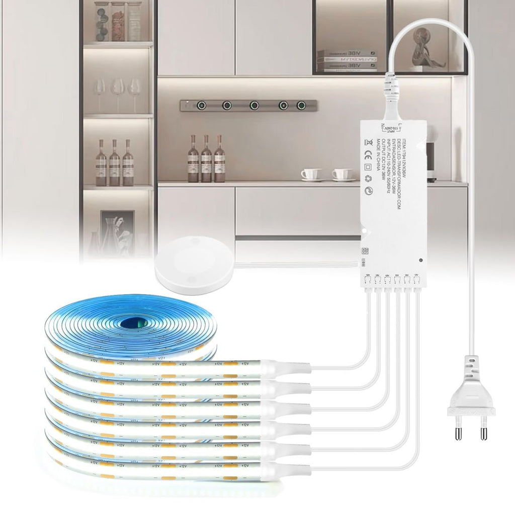 LRGBST 12V COB LED Streifen mit Touch-Dimmer