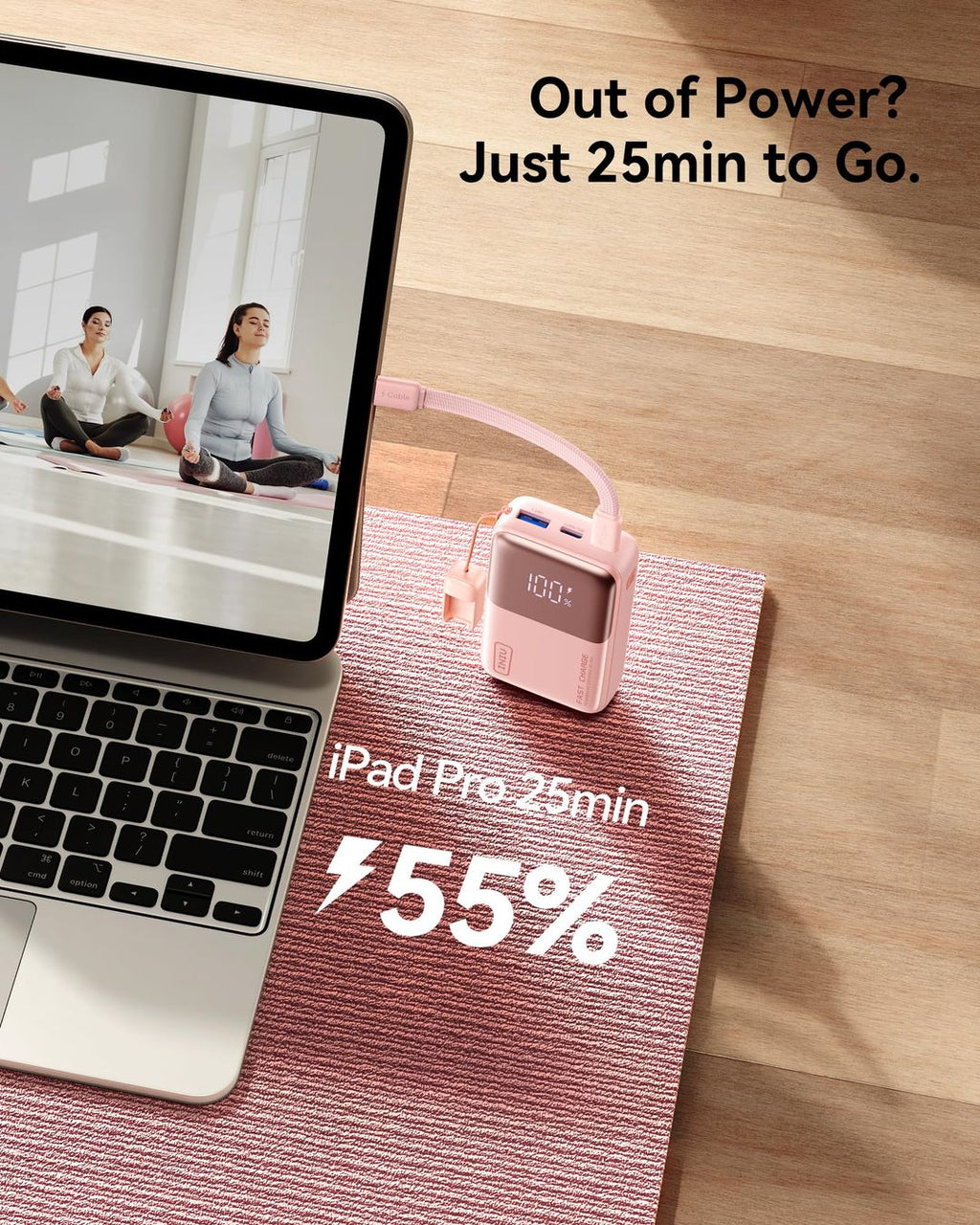 INIU Mini-Powerbank, 10.000 mAh, bis 45 W, PD 3.0, Weiß