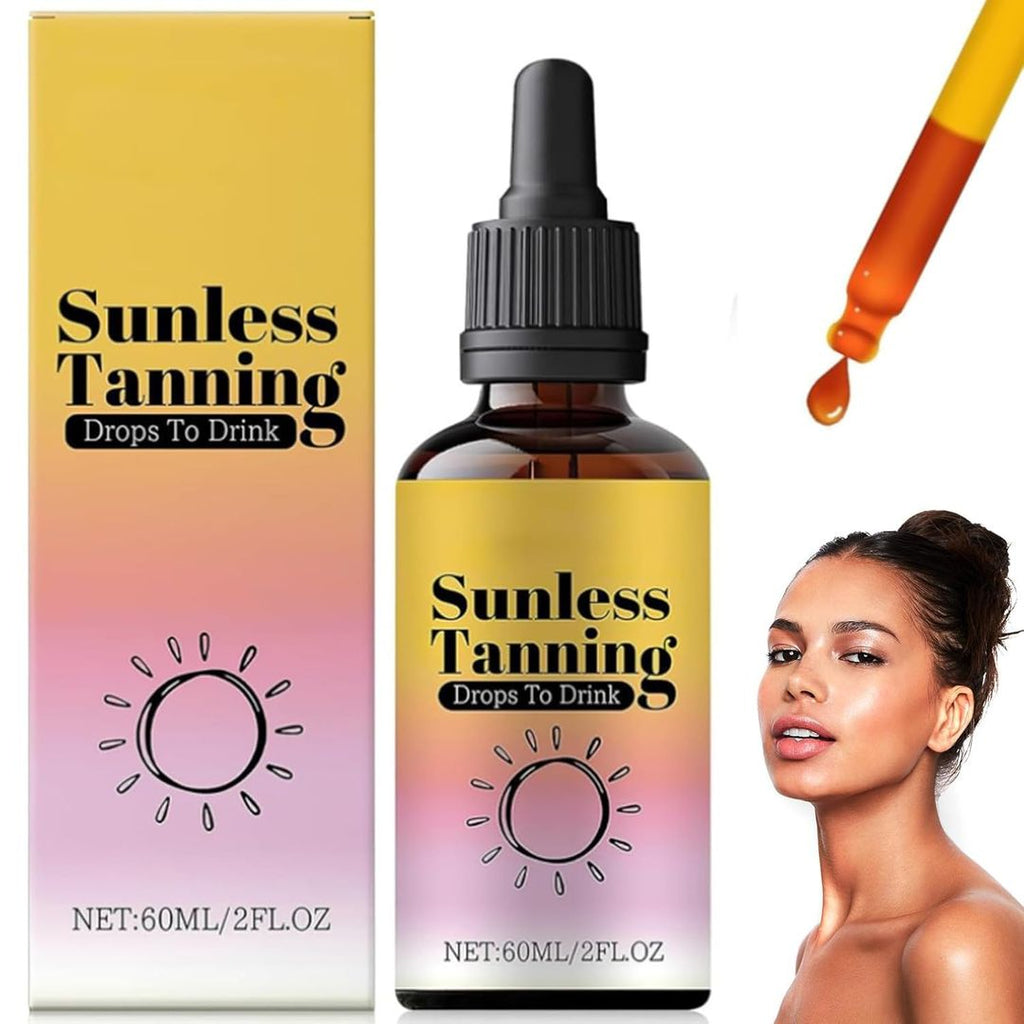 Bräunungstropfen zum Trinken – 60 ml, Selbstbräuner, Bronzing Drops, Für Gesicht und Körper