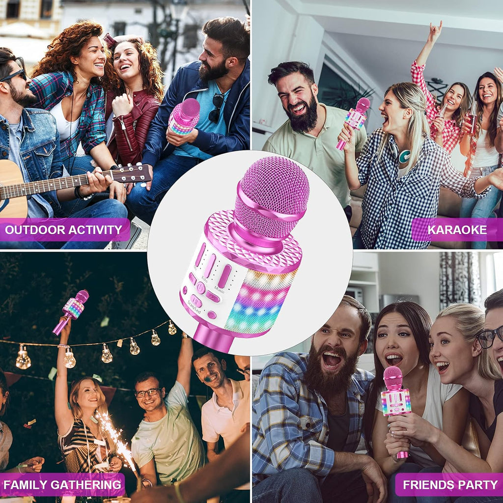 LED-Karaoke-Mikrofon mit Lautsprecher