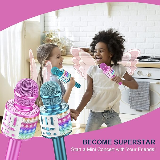 LED-Karaoke-Mikrofon mit Lautsprecher