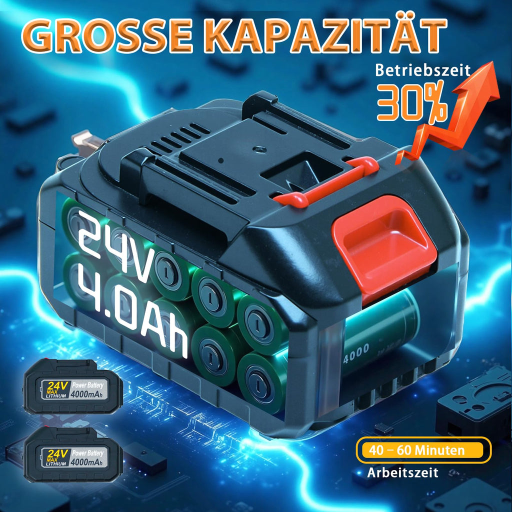 Безжичен тример за трева с батерия и зарядно устройство