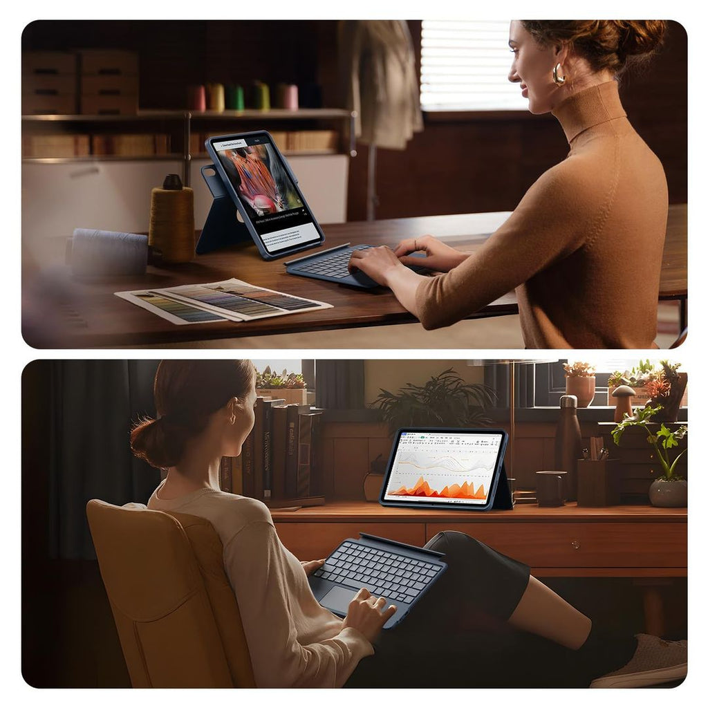 iPad A16 Hülle mit Abnehmbarer Tastatur