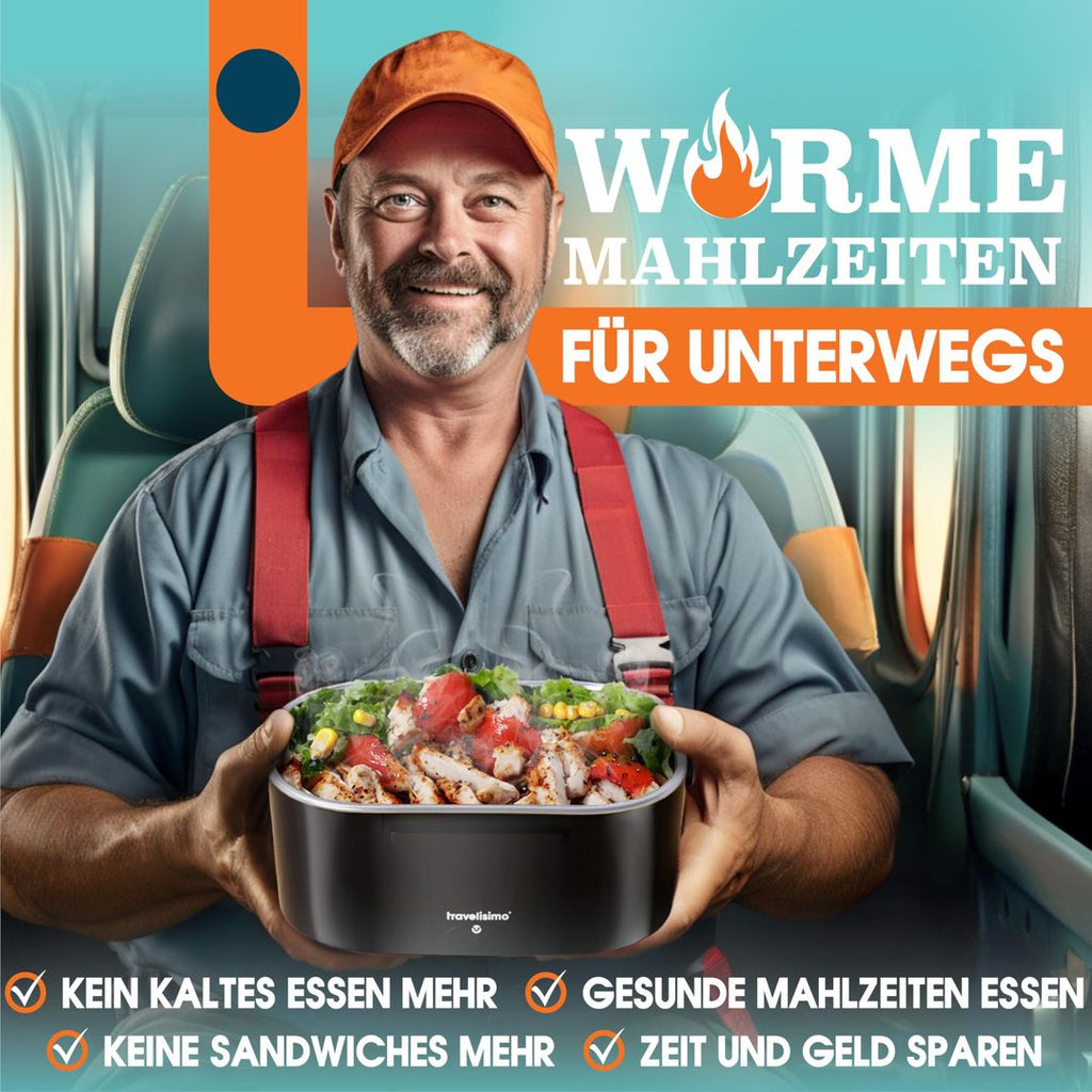 Elektrische Lunchbox 80W – 1,5L, 3-in-1 (12V/24V/220V)
