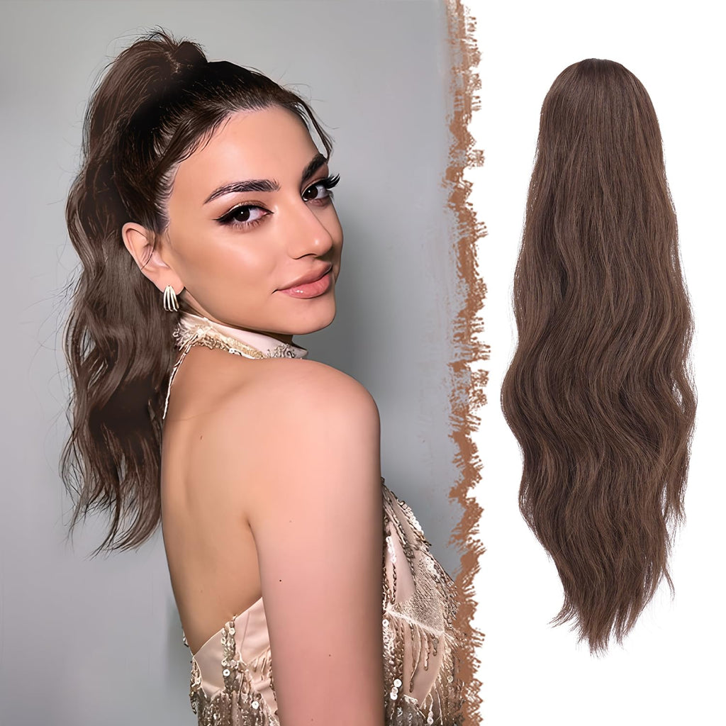 Pferdeschwanz Extensions Klammer 20Zoll