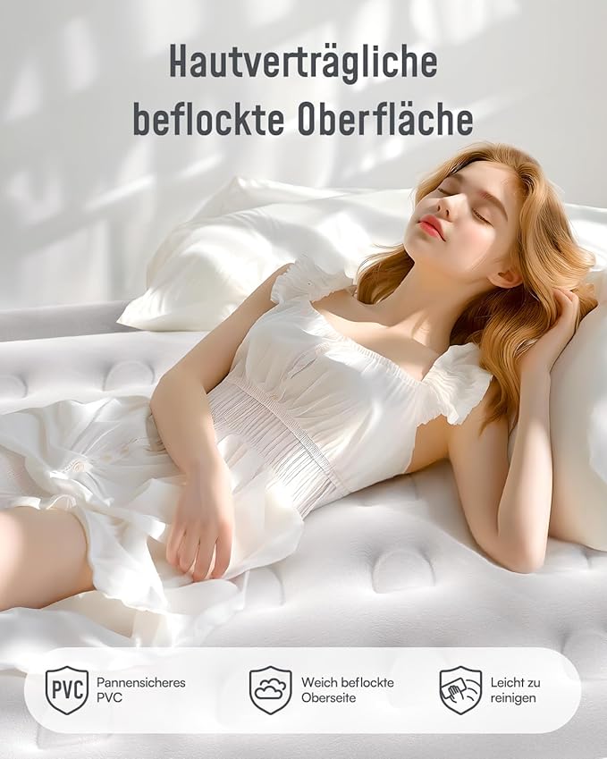 Надуваем матрак Airefina за 2 души с вградена помпа