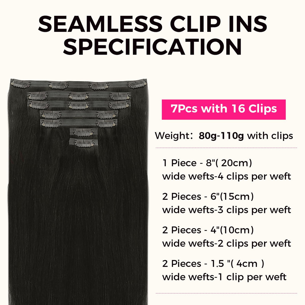Clip-in Haarverlängerungen Echthaar  110g