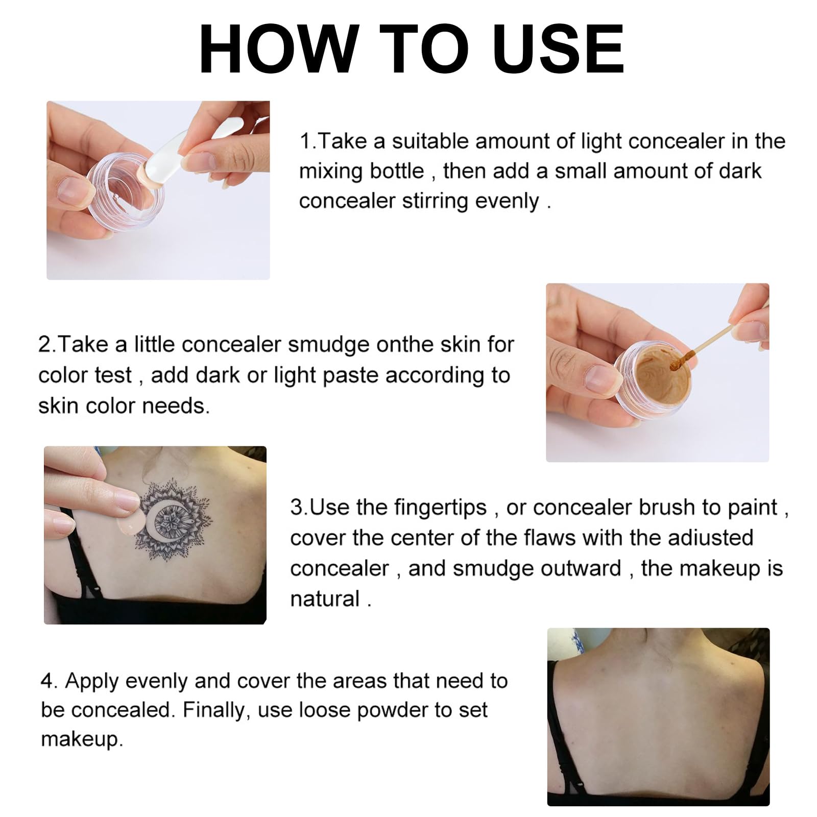 Wasserfester Concealer – Für alle Hauttöne SET