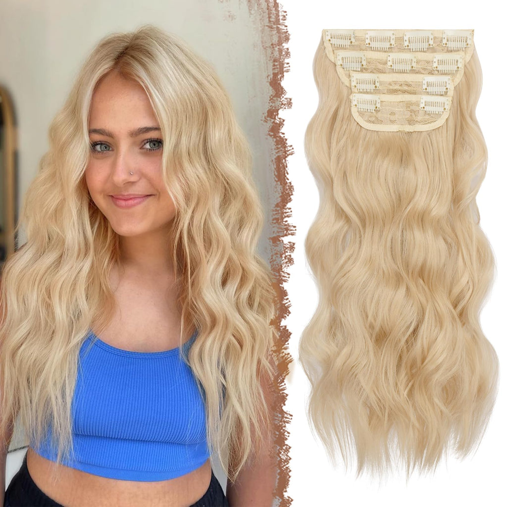 Clip-in wellige Haarverlängerungen  50 cm