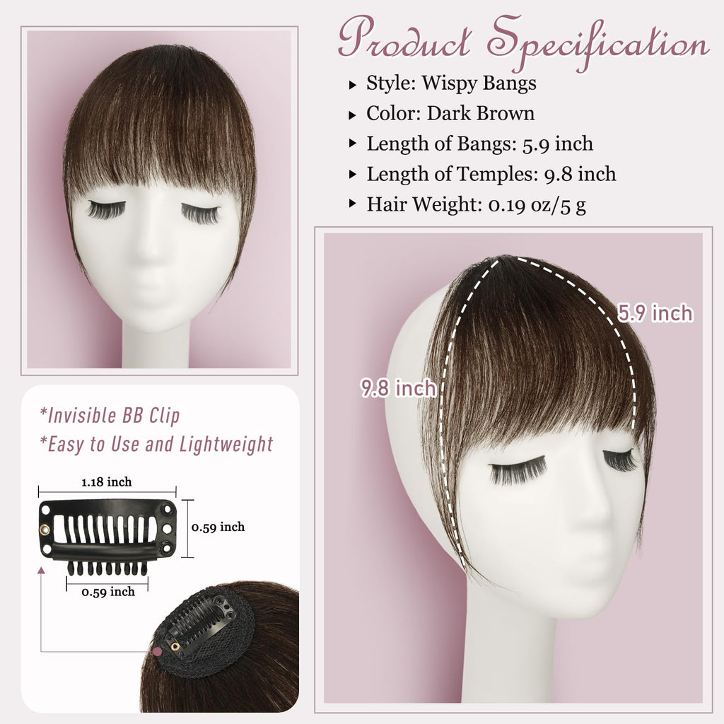 RUWISS Clip-in Pony 100% Echthaar