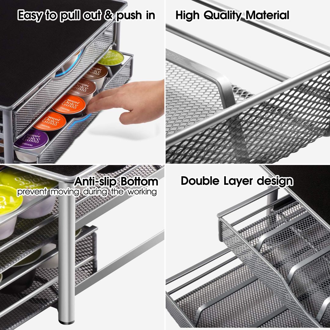 Masthome Kaffeekapselhalter für 72 Dolce Gusto Kapseln