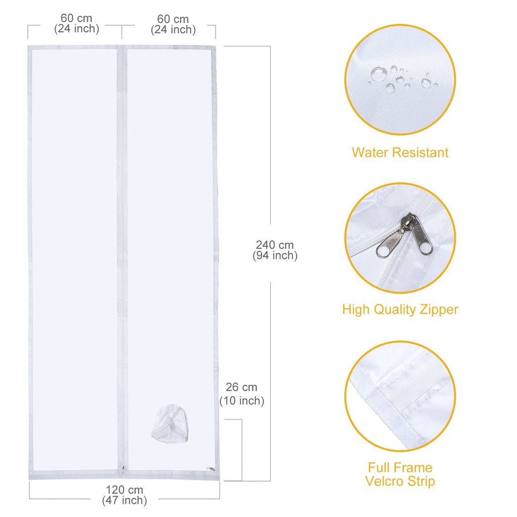 HOOMEE VP Türabdichtung für Mobile Klimaanlagen 120x240cm