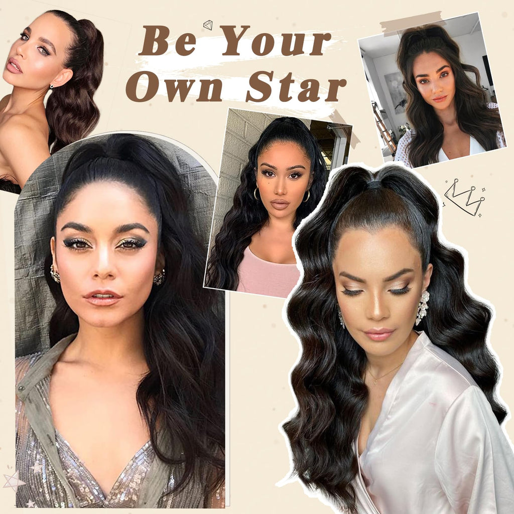 Lockige Pferdeschwanz  Haarteil -65cm