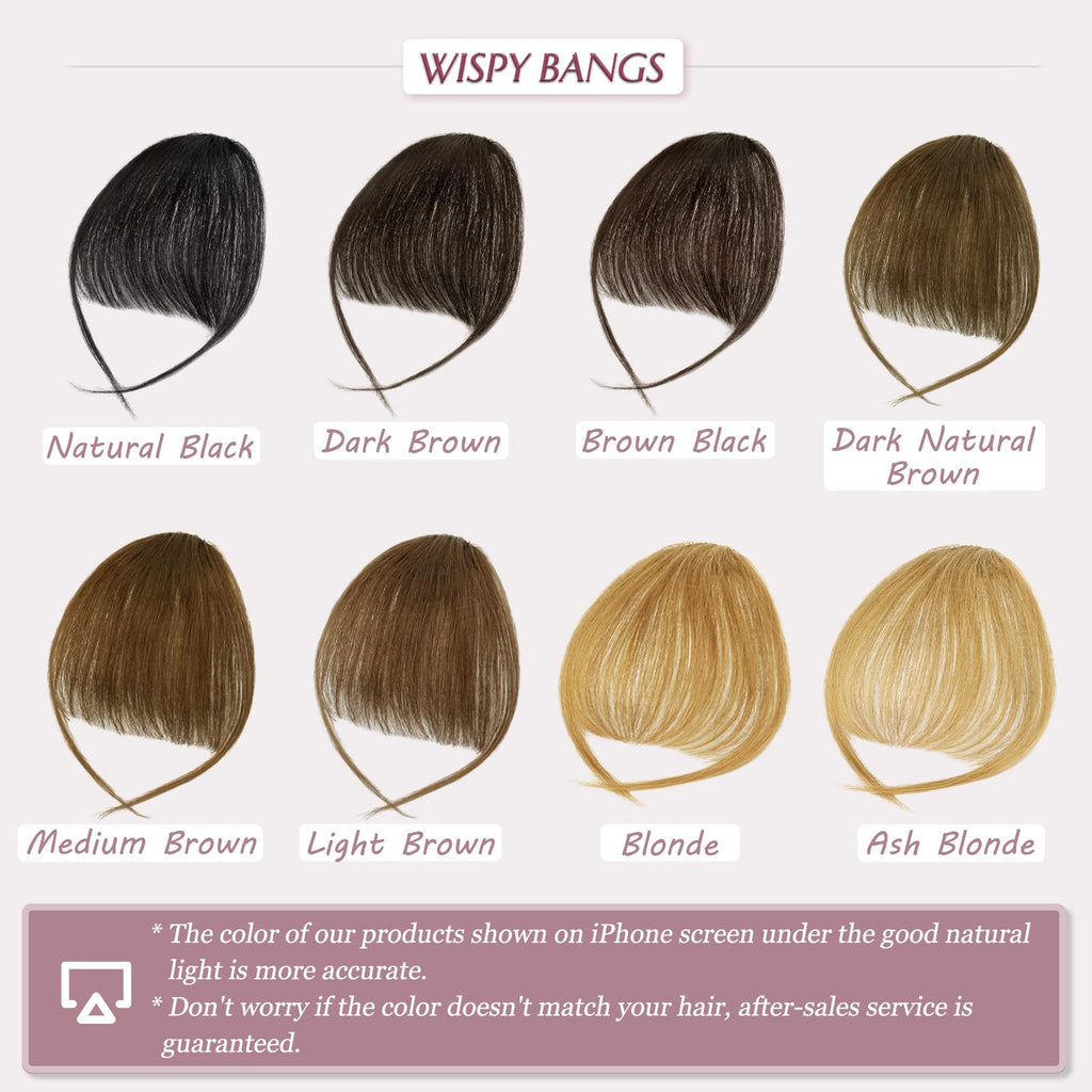 RUWISS Clip-in Pony 100% Echthaar