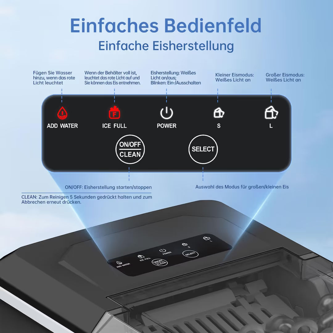 Eiswürfelmaschine 1,3L 1