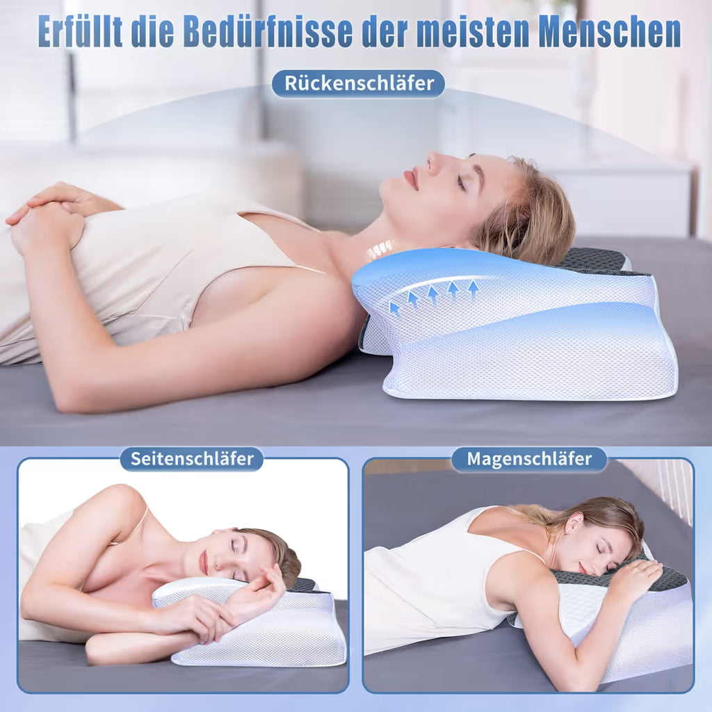 Ergonomisches NackenKissen aus Memory-Schaum