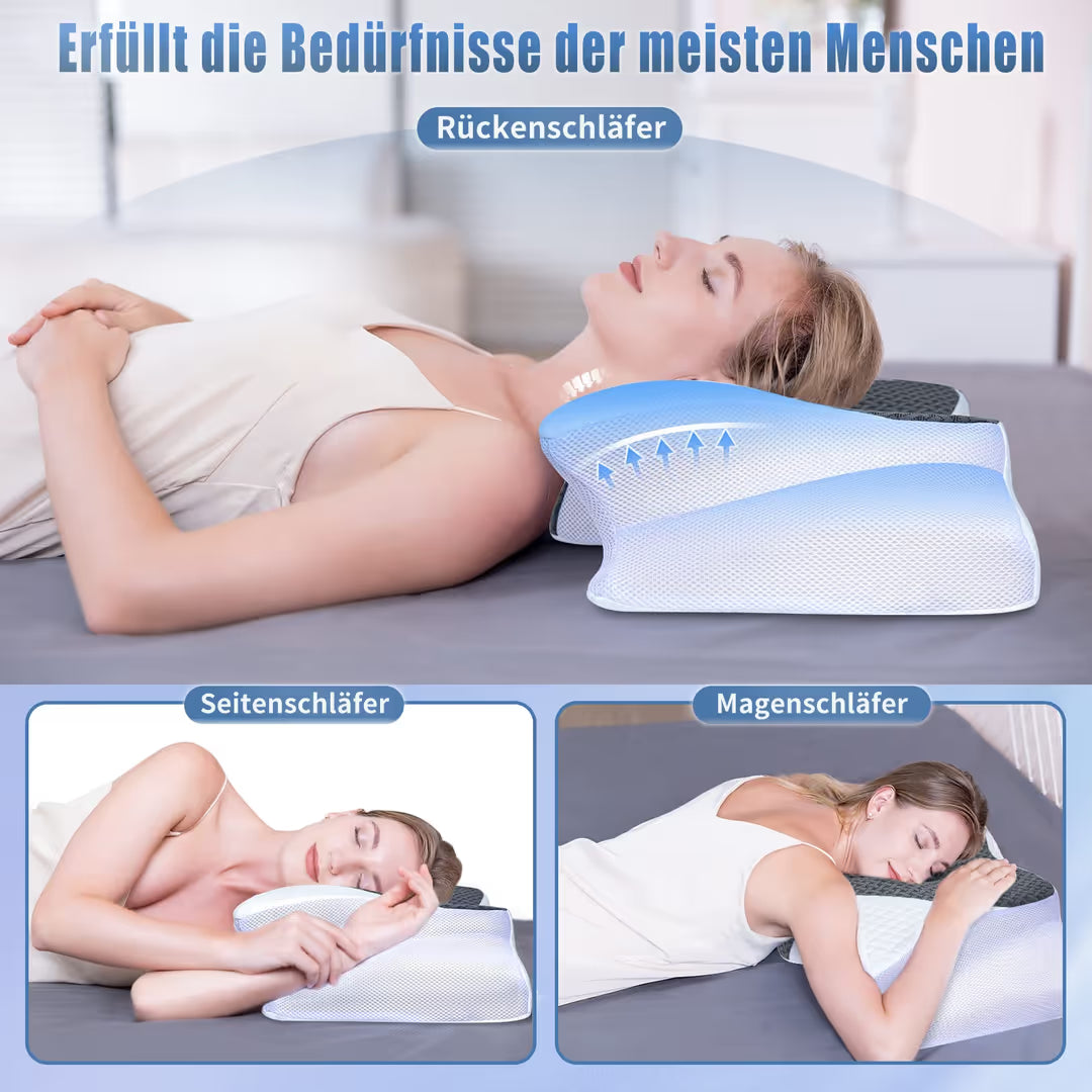 Ergonomisches NackenKissen aus Memory-Schaum