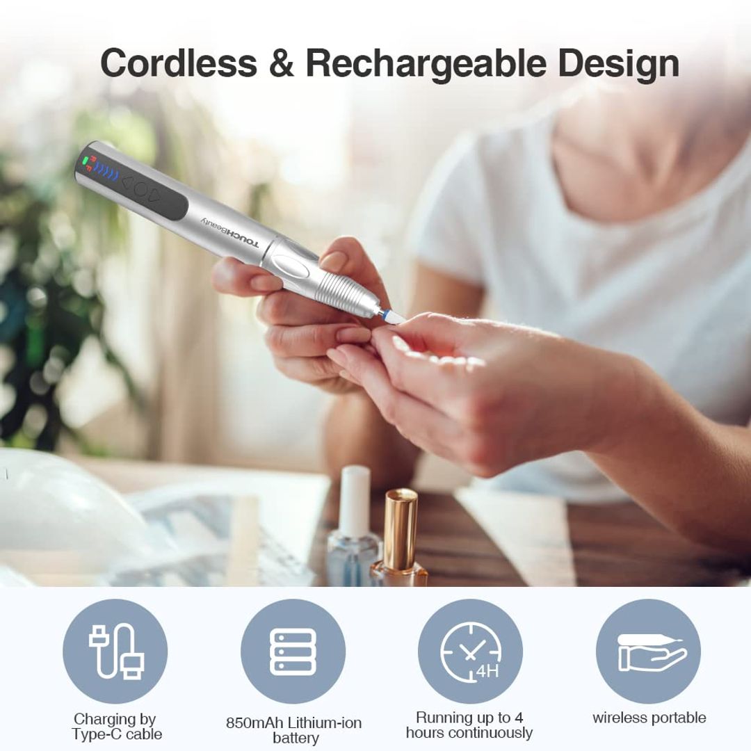 Professioneller elektrischer Nagelbohrer 30000 U/min, kabellos