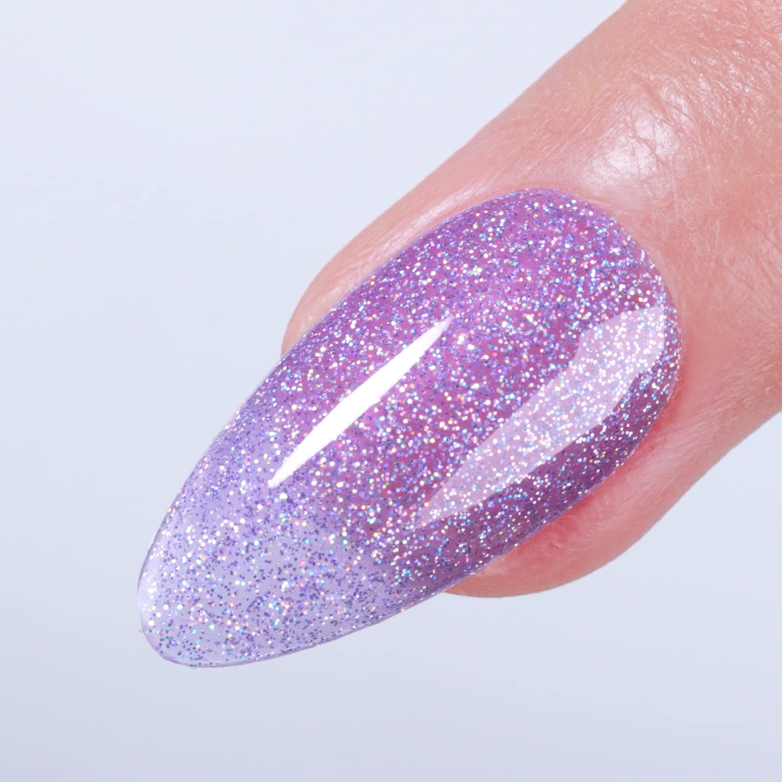 Glitzer-Gel-Nagellack – 15 ml - dunkle Orchideenfarbe