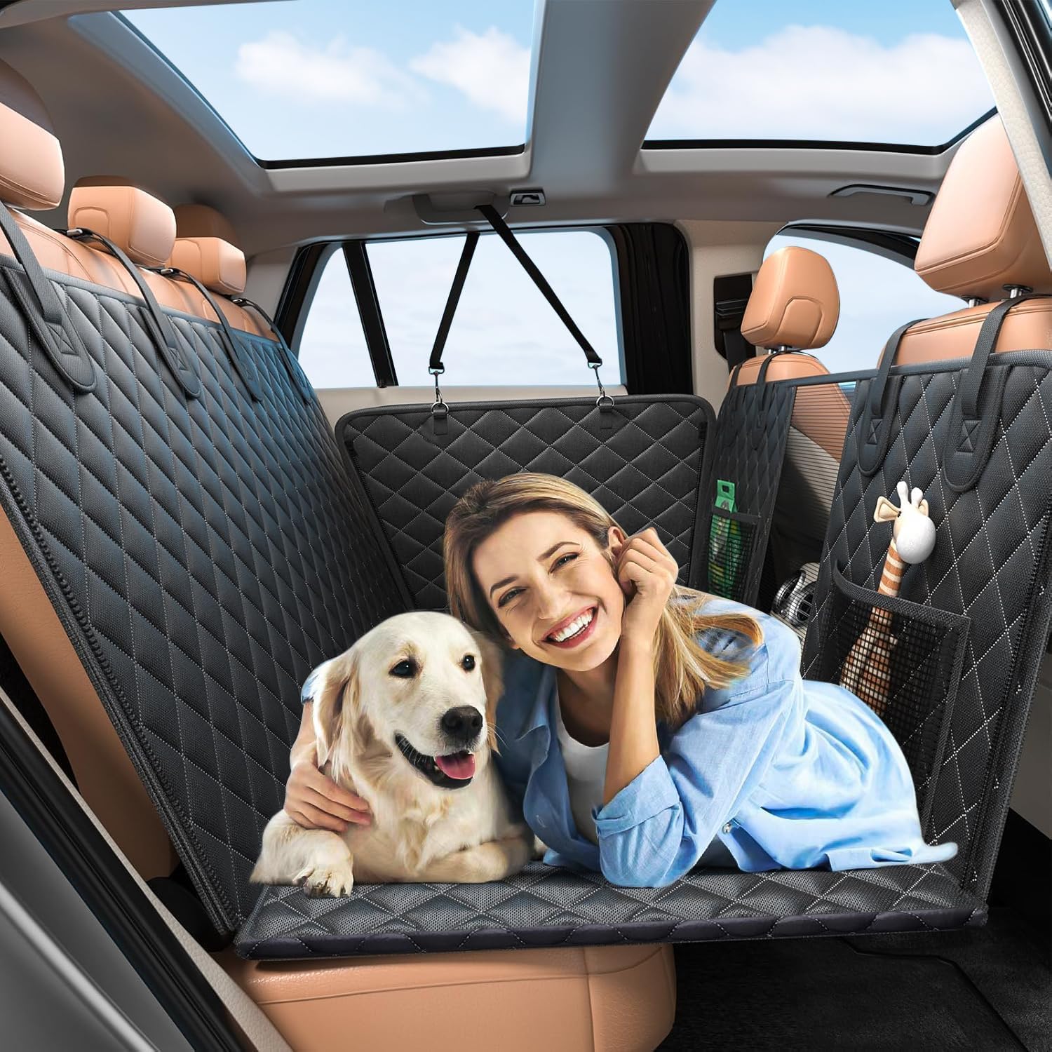 Purecas Hundedecke mit festem Boden