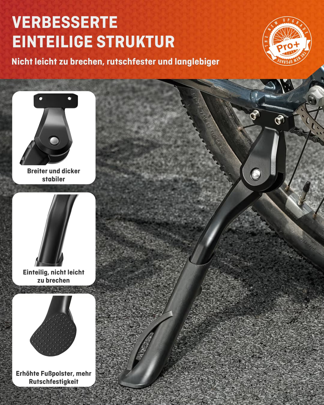 fahrradständer leicht Fahrradstaender Pro verstellbar 24-29 Zoll E-Bike MTB Schwarz stabil – widim.de
