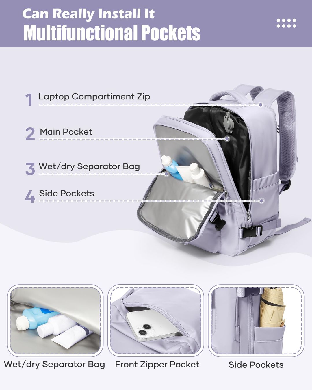 Vakuum Rucksack mit Pumpe