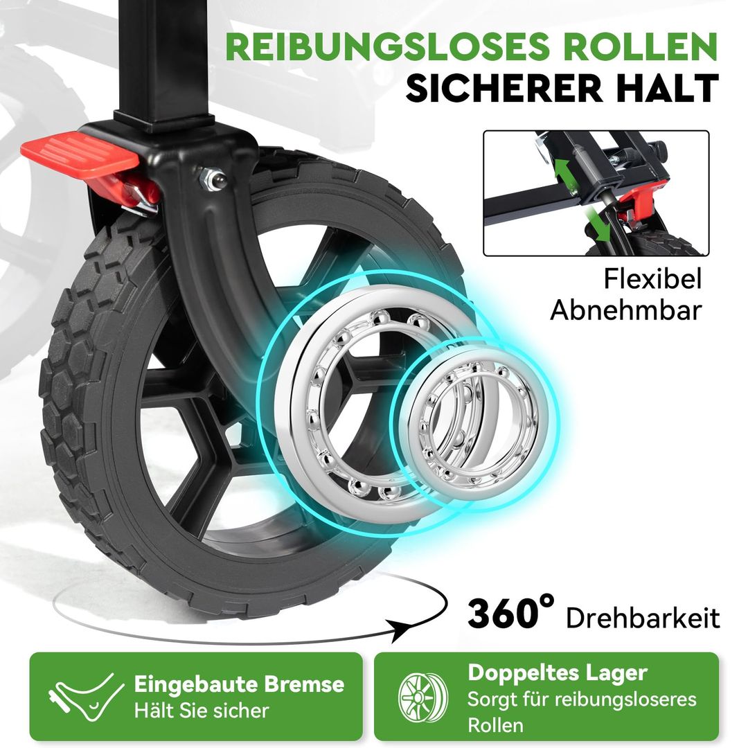 Falttrolley Bollerwagen Faltbar – 140L, 150kg